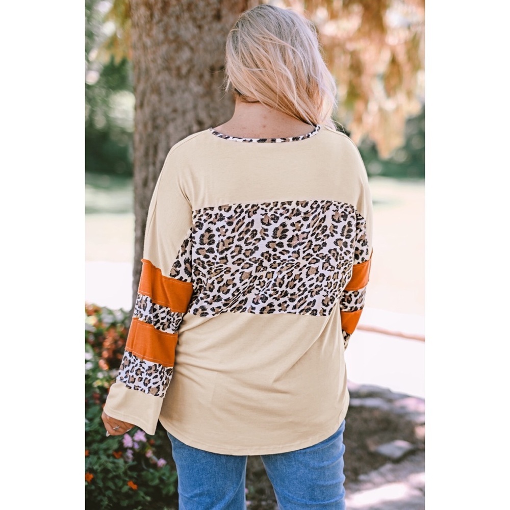 Leopard Color Block Patchwork Plus - Picture 7 of 11